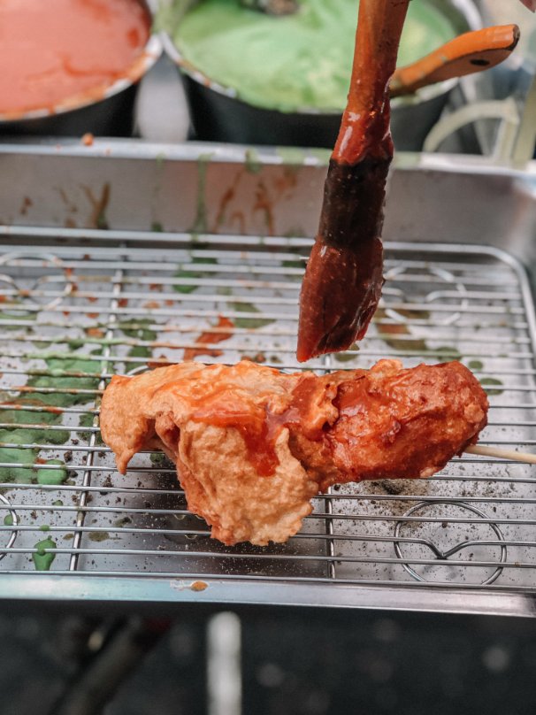 東港旗魚串｜20年在地老店旗魚黑輪串(外帶) @女子的休假計劃