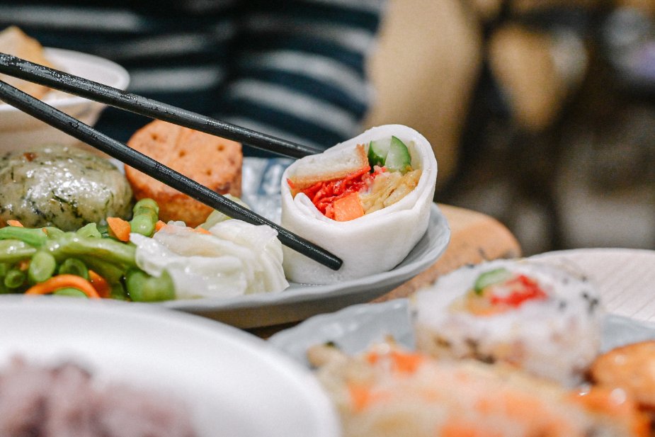 好美素食園｜滿滿蔬菜菜色超過30道，120元自助餐吃到飽(素食便當) @女子的休假計劃