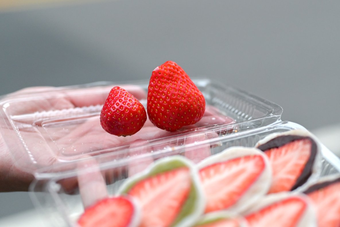 林記6元麻糬：10元草莓麻糬超級銅板價，包餡草莓大福CP值爆高/外帶 @女子的休假計劃