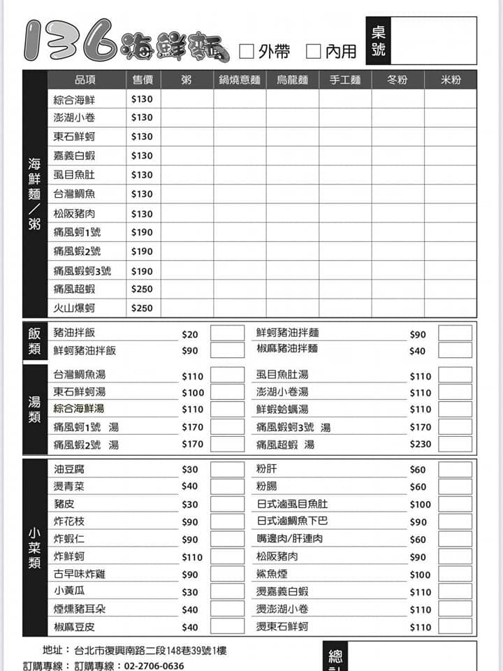 136海鮮麵｜痛風海鮮料理天下第一攤小吃金賞獎(外帶) @女子的休假計劃