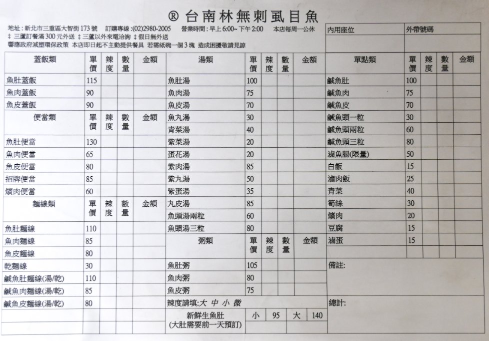 【三重美食】台南林無刺虱目魚蓋飯美味到連韓國節目都有來採訪/菜單外帶 @女子的休假計劃