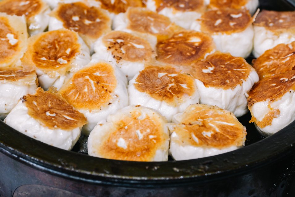南門林記水煎包｜需拿號碼牌排隊美食，桃園南門市場美食/外帶 @女子的休假計劃