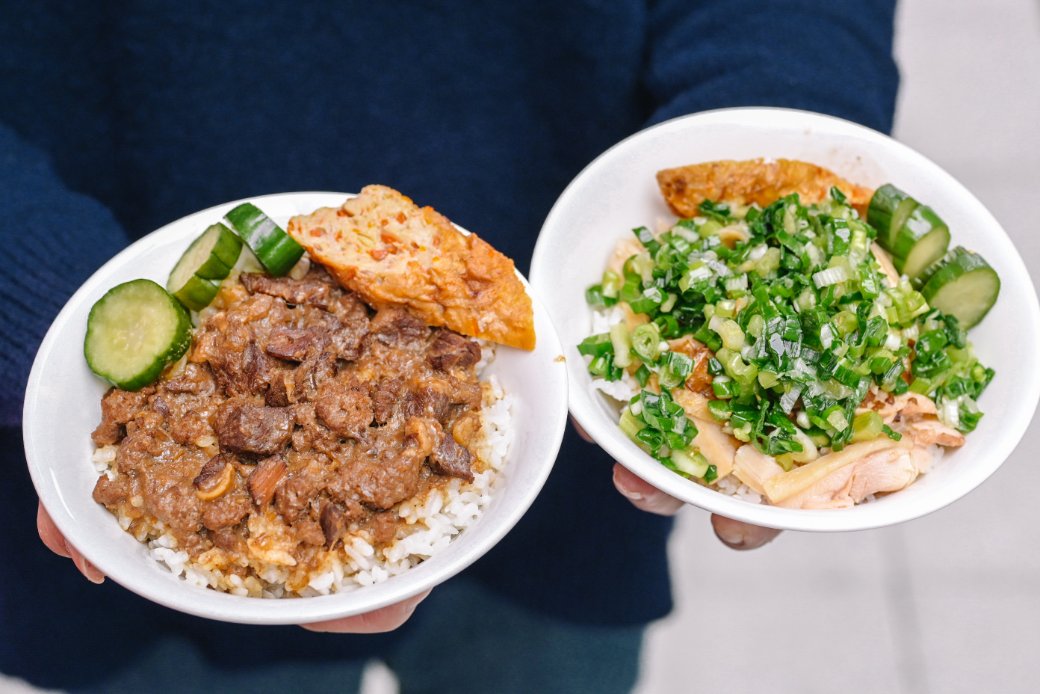 老牛牛肉燥飯｜牛到不行專賣店！牛燥飯、蔥油雞飯、牛肉麵都是必點 /遼寧夜市美食/南京復興站美食/外帶 @女子的休假計劃