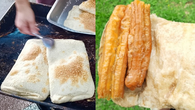 【桃園美食】馬祖大餅/八德無名燒餅：隱藏版素食早餐，八德無名燒餅全台最大燒餅/外帶 @女子的休假計劃