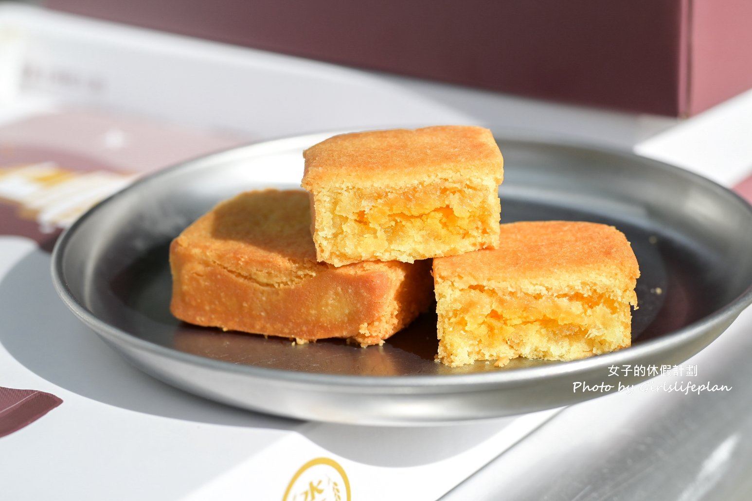水麥芽菓子烘焙工坊團購美食，主打如記憶枕頭般回彈古早味手撕蛋糕，中秋賣爆日賣千顆蛋黃酥/桃園伴手禮/外帶 @女子的休假計劃