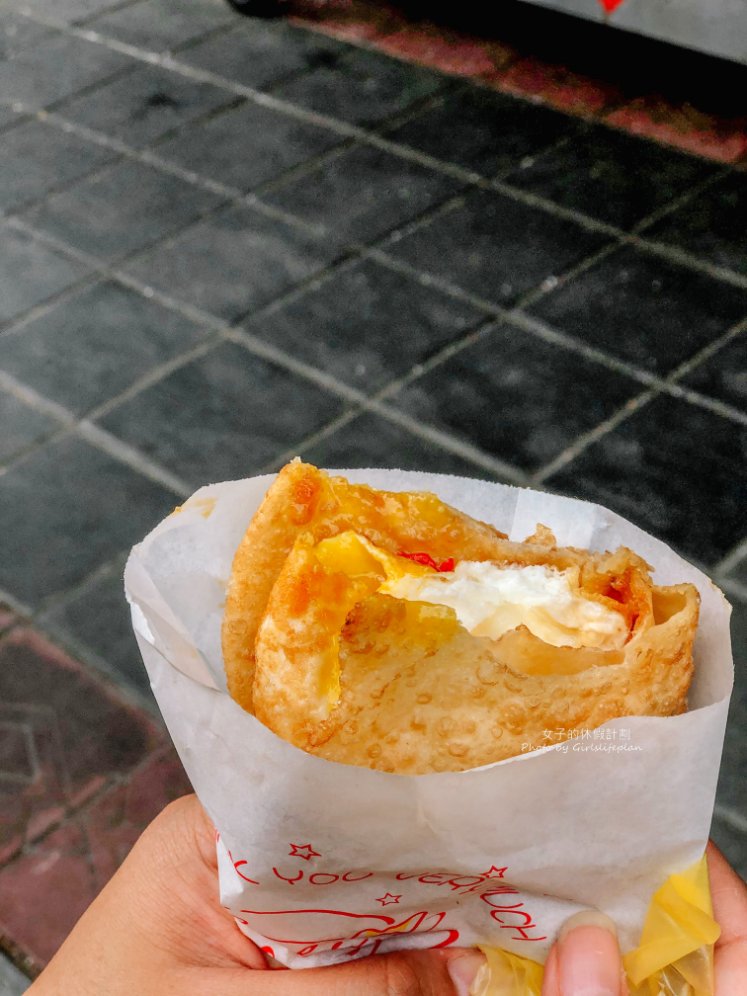林記明禮路葱油餅，在地40年老店，超酥脆會爆漿炸蛋葱油餅(菜單) @女子的休假計劃