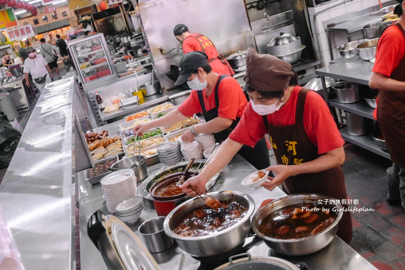 山河魯肉飯｜排隊人氣美食爌肉飯 (台中第二市場) @女子的休假計劃