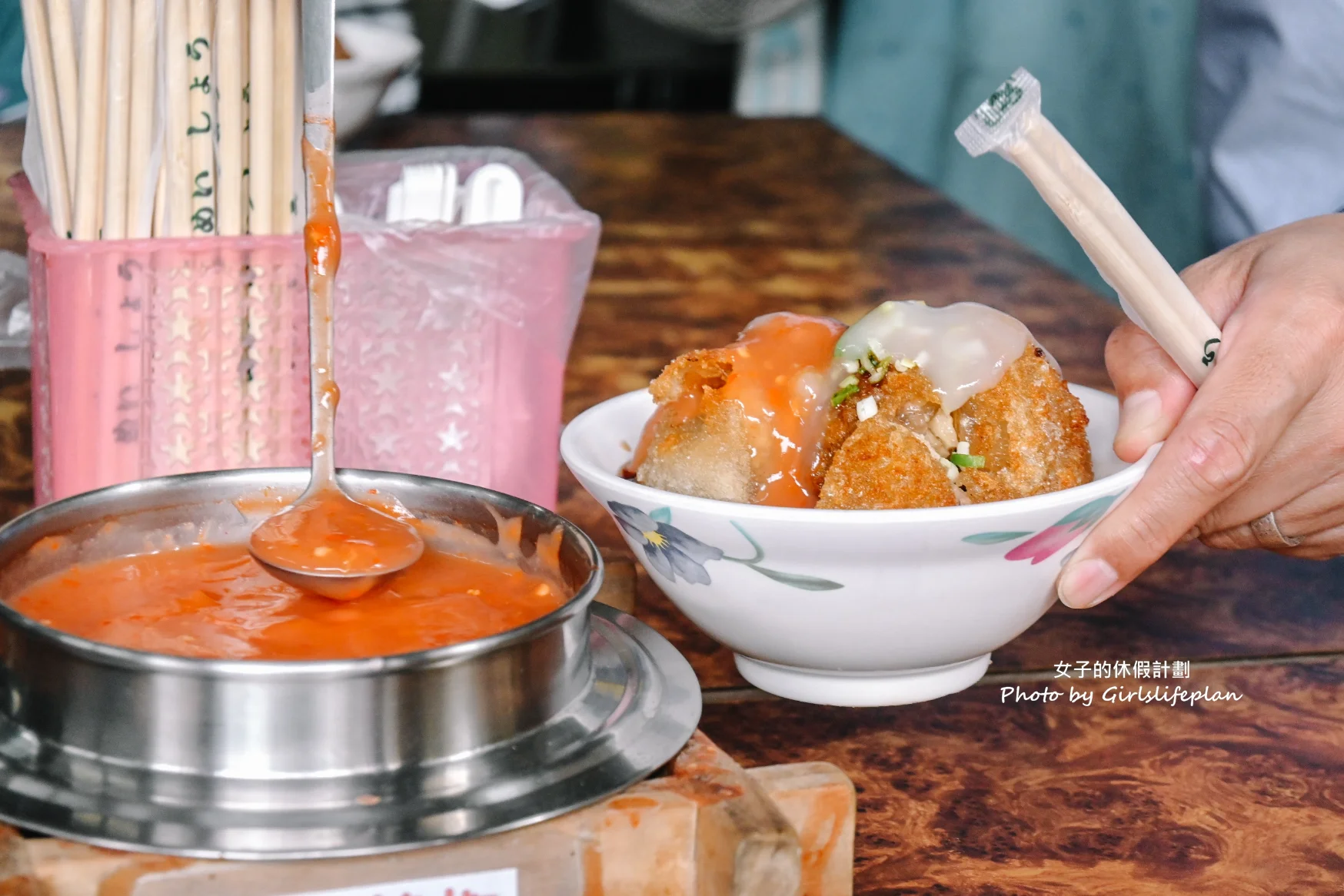 吳記脆皮肉圓｜超人氣排隊美食脆皮肉圓45元不好吃免錢(外帶) @女子的休假計劃