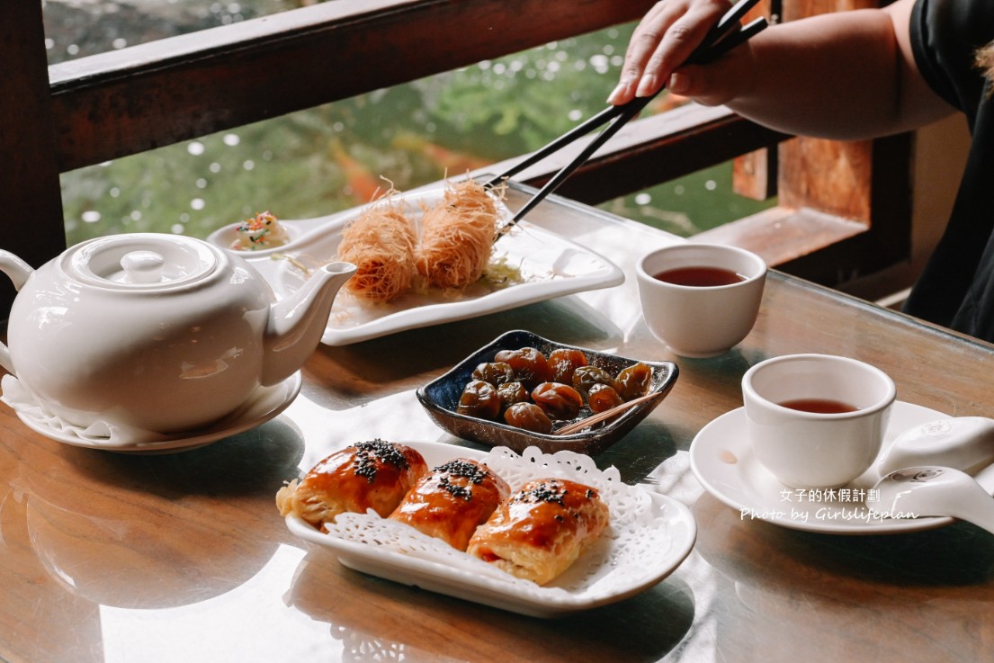 竹居茶樓｜古色古香江南風茶樓吃港點邊餵魚超愜意(菜單) @女子的休假計劃