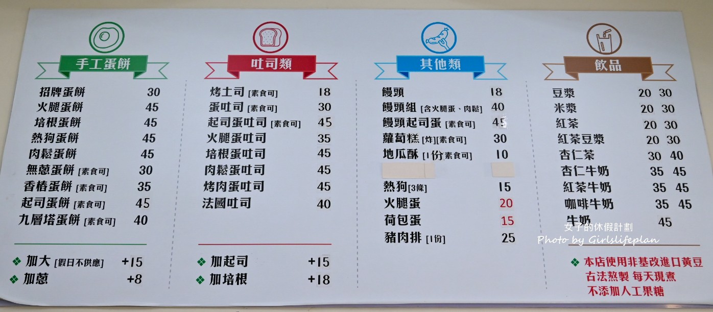 阿海早餐店｜在地50年古早味蔥花粉漿蛋餅人氣必吃(外帶) @女子的休假計劃