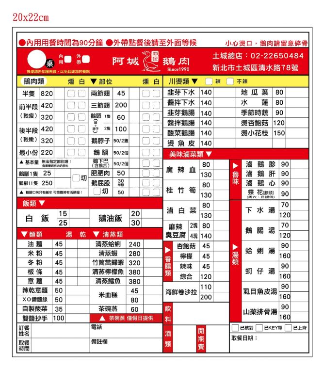 阿城鵝肉 土城總店｜必吃煙燻鵝肉(米其林推薦) @女子的休假計劃