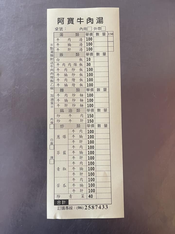 阿寶牛肉湯｜點牛肉湯送牛肉燥飯加滷蛋只要100元(菜單) @女子的休假計劃