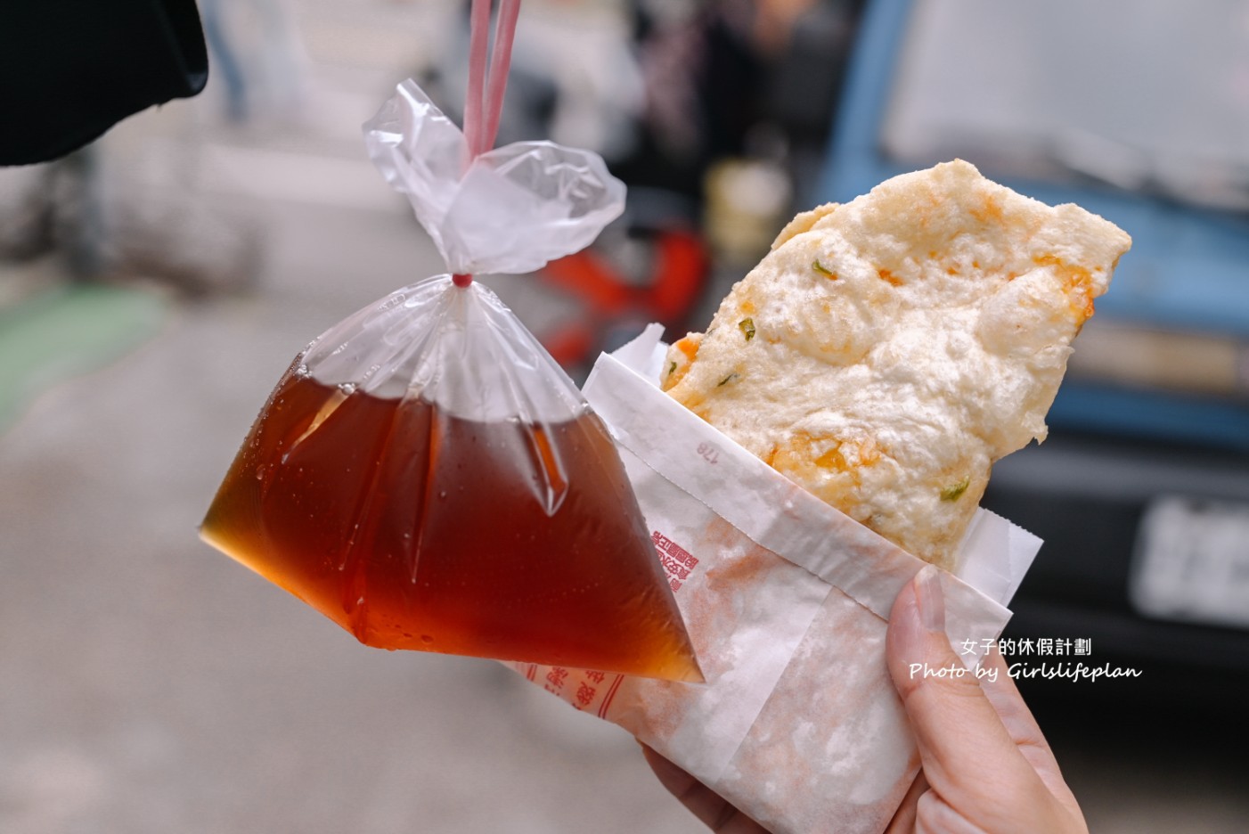 無名蔥油餅瑞城里｜蔥油餅只要15元免費送紅茶(菜單) @女子的休假計劃
