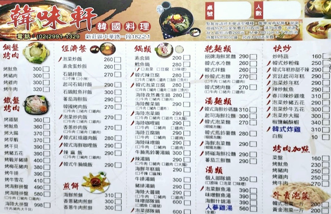 韓味軒韓國料理｜新莊美食約20道韓式小菜220元吃到飽、飲料無限暢飲 @女子的休假計劃