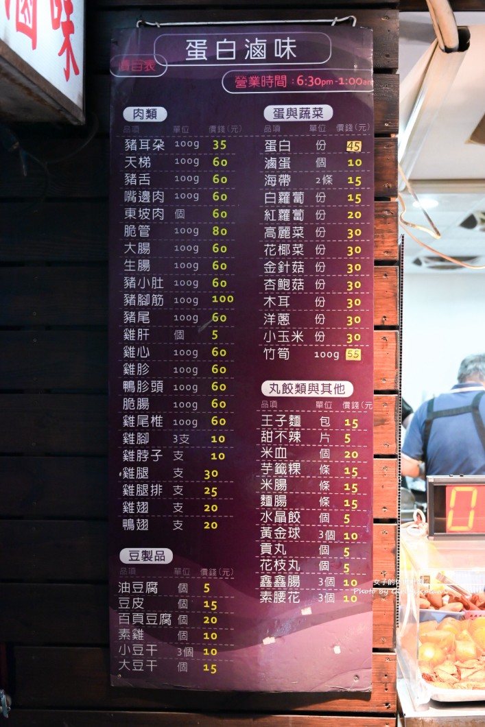 蛋白滷味 | 三重排隊美食滷味5元起(菜單) @女子的休假計劃