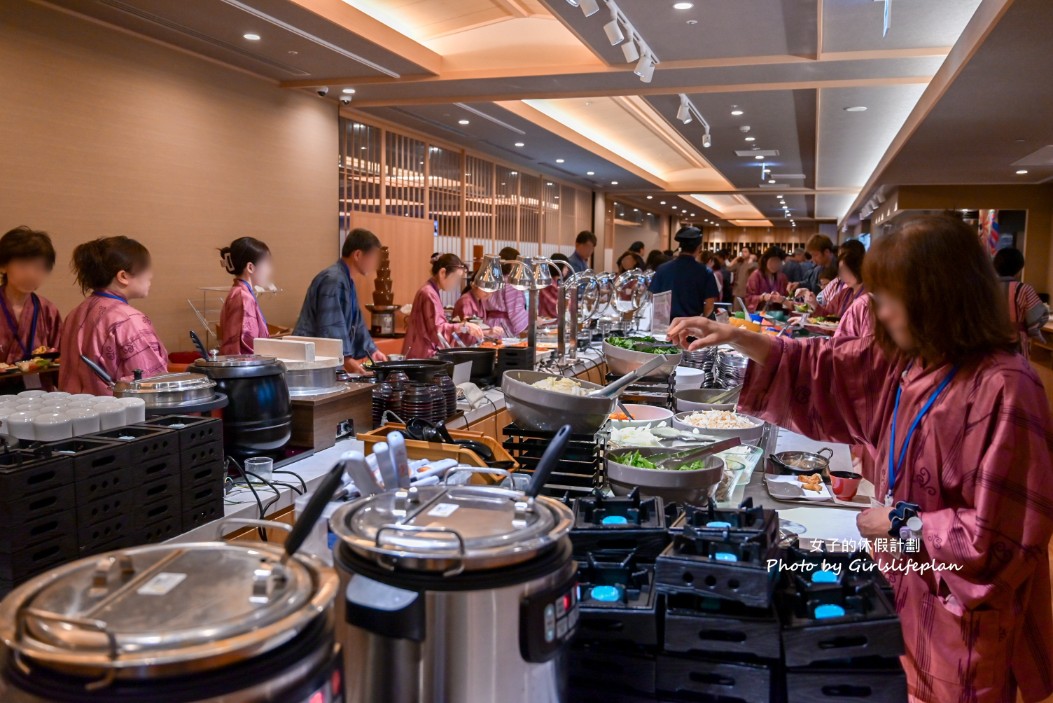 東京豐洲萬葉俱樂部｜24小時溫泉景觀餐廳，自助餐吃到飽500元有找 @女子的休假計劃