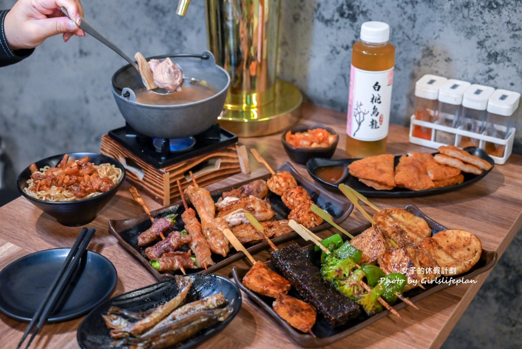 柒息地串燒居酒屋三重自強店｜平價串燒19元起，泡菜免費續(菜單) @女子的休假計劃