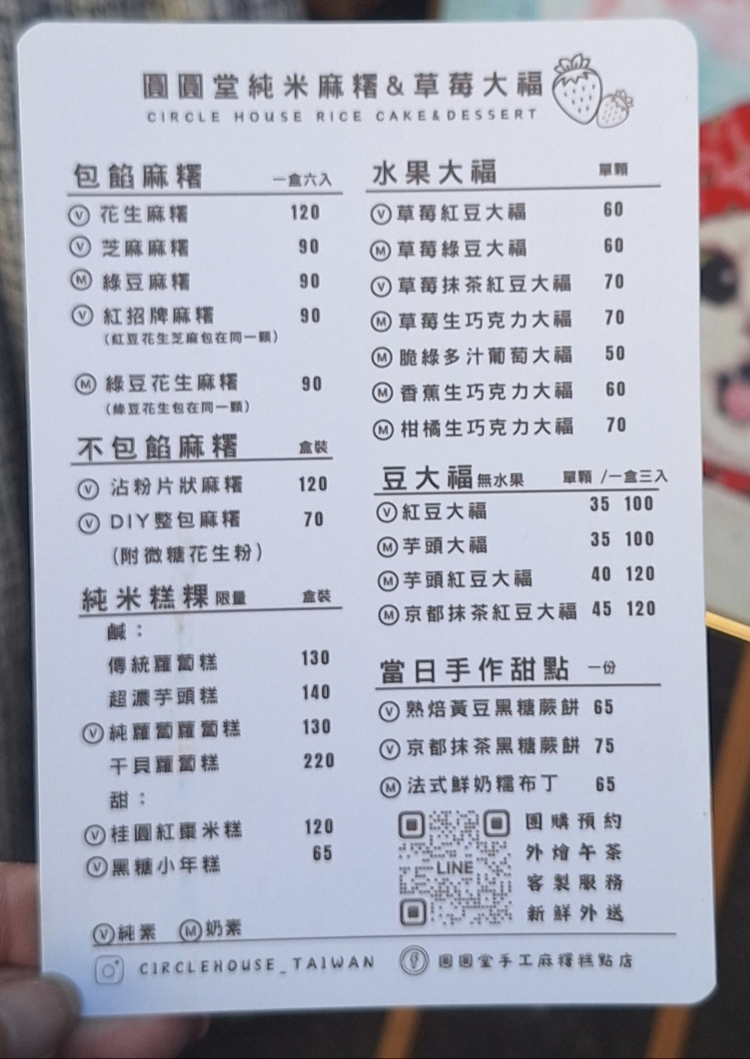圓圓堂手工麻糬、草莓大福，需抽號碼牌超人氣下午茶點心/外帶 @女子的休假計劃