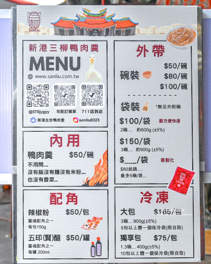 新港生炒鴨肉羹(三柳)｜日賣千碗，超多媒體推薦(菜單) @女子的休假計劃
