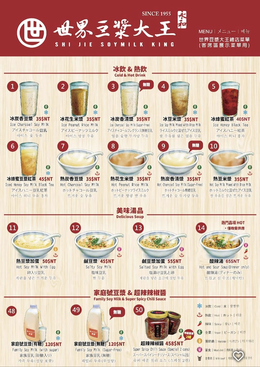 世界豆漿大王｜在地超過60年24小時營業燒餅油條創始店(菜單) @女子的休假計劃