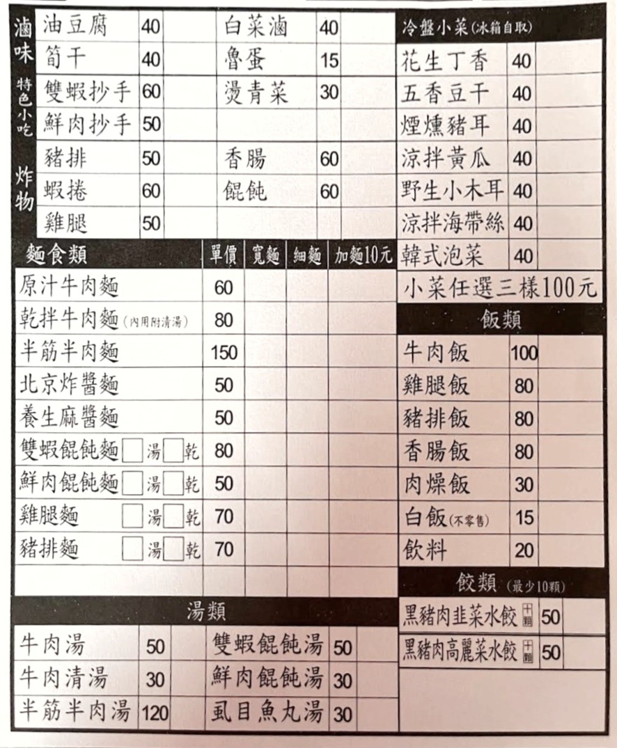不二麵館｜銅板美食牛肉麵只要60元(菜單) @女子的休假計劃