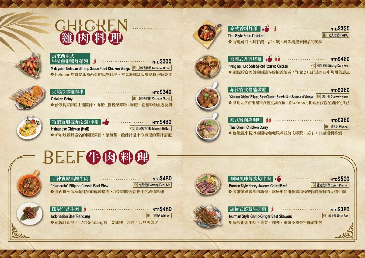 ABV 南洋餐酒館國館店｜早午餐盤338元，多國料理超過40道菜色 @女子的休假計劃