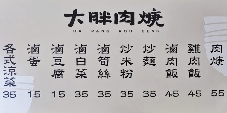 大胖肉焿莒光店|古早味小吃免費加羹湯(菜單) @女子的休假計劃 大胖肉焿莒光店|古早味小吃免費加羹湯(菜單) @女子的休假計劃