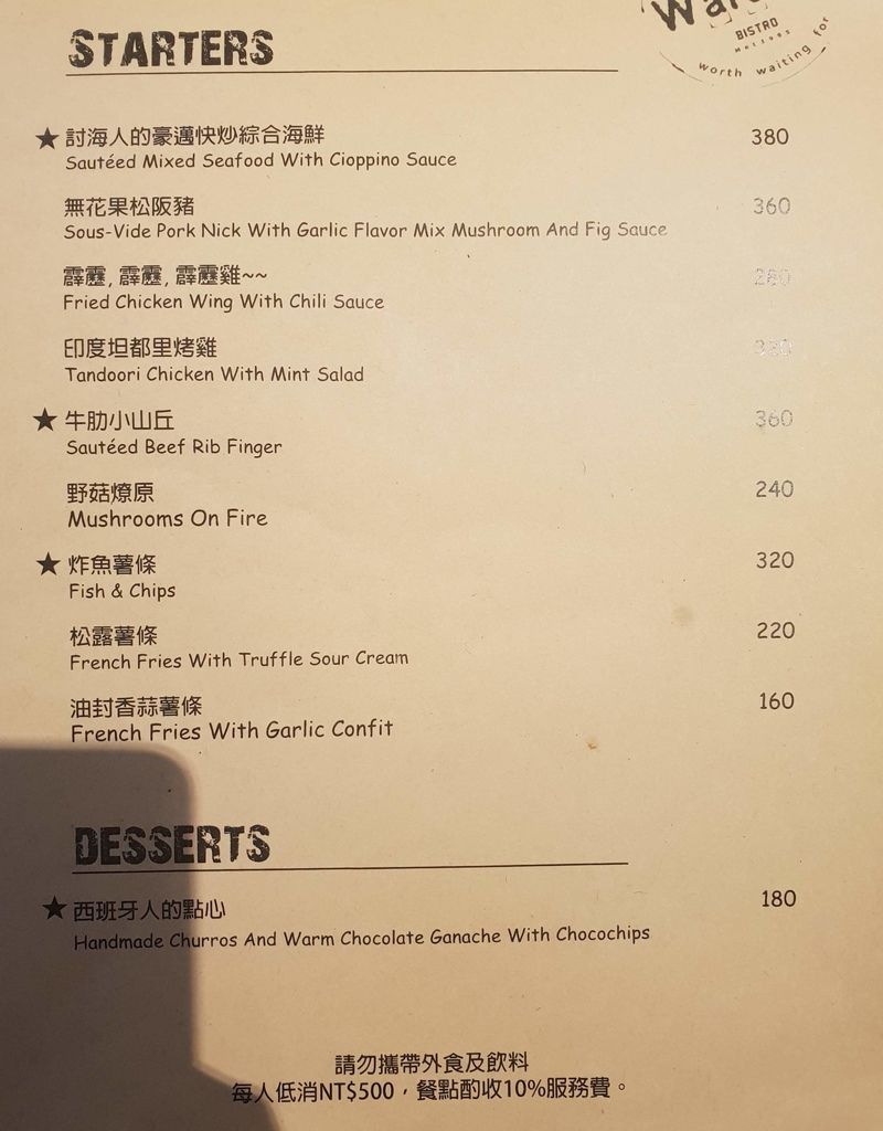 【台北東區餐酒館】Waiting Bistro等等小酒館：紙醉金迷的夜晚，一抹心靈寄託解壓的綠洲。 @女子的休假計劃