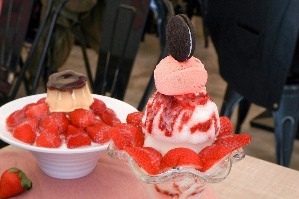 【新北蘆洲冰品】旺來冰館：人氣浮誇草莓冰讓人一秒陷入愛情。 @女子的休假計劃