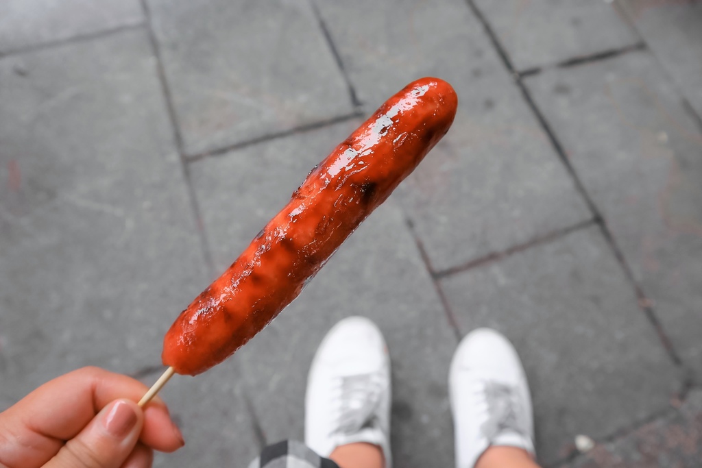 李家黑豬肉現烤香腸｜來萬華必吃在地台北日常小吃(外帶) @女子的休假計劃