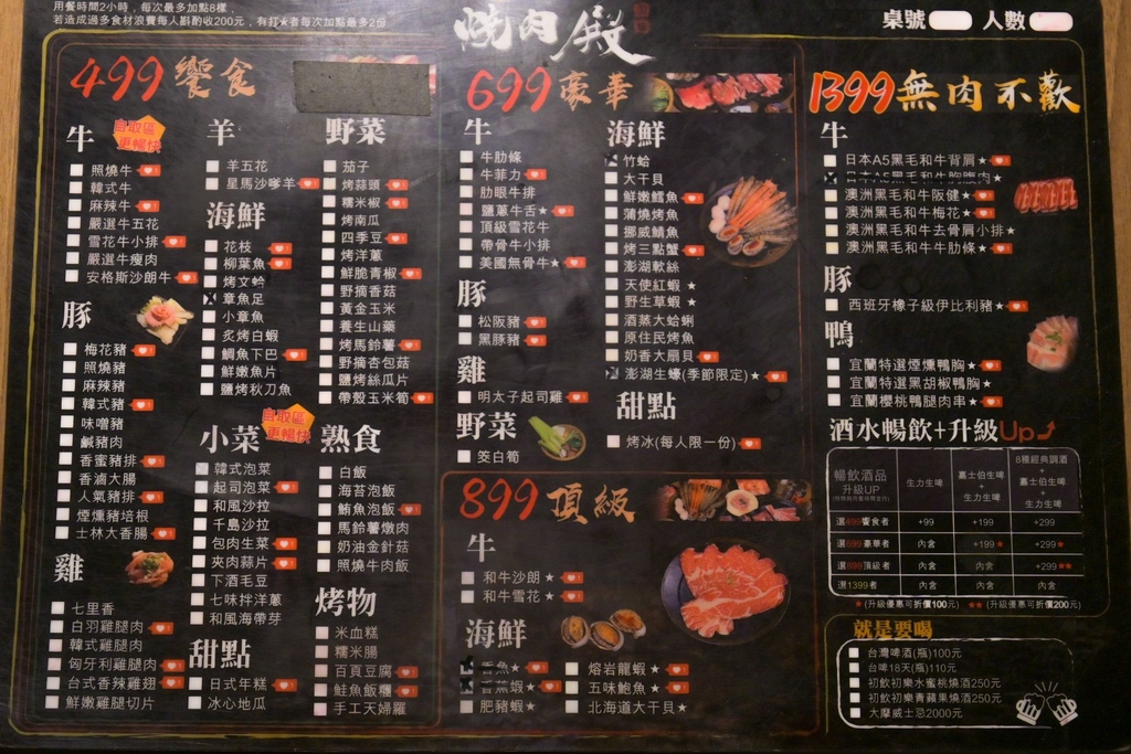 【板橋燒肉燒烤吃到飽】燒肉殿板橋旗艦店：爽爽無限吃到飽「和牛燒肉、戰車龍蝦、海鮮、啤酒等」 @女子的休假計劃