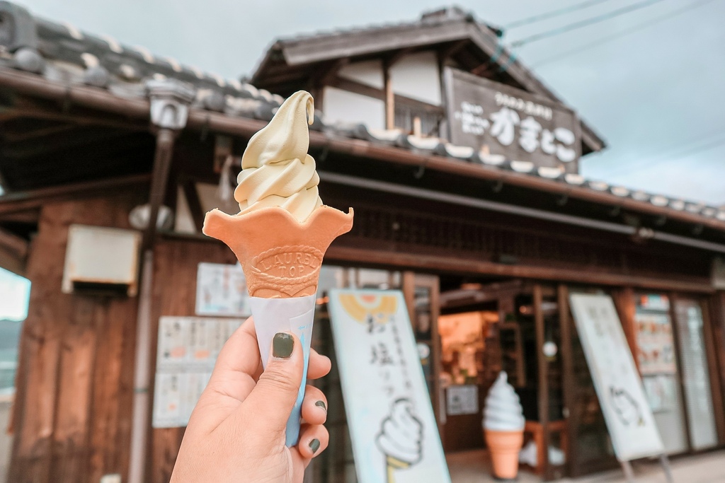 【四國香川】小豆島の台所かまとこ Kamatoko：美味的橄欖抹茶冰淇淋 / 二十四の瞳映画村 (二十四隻眼睛電影村) @女子的休假計劃